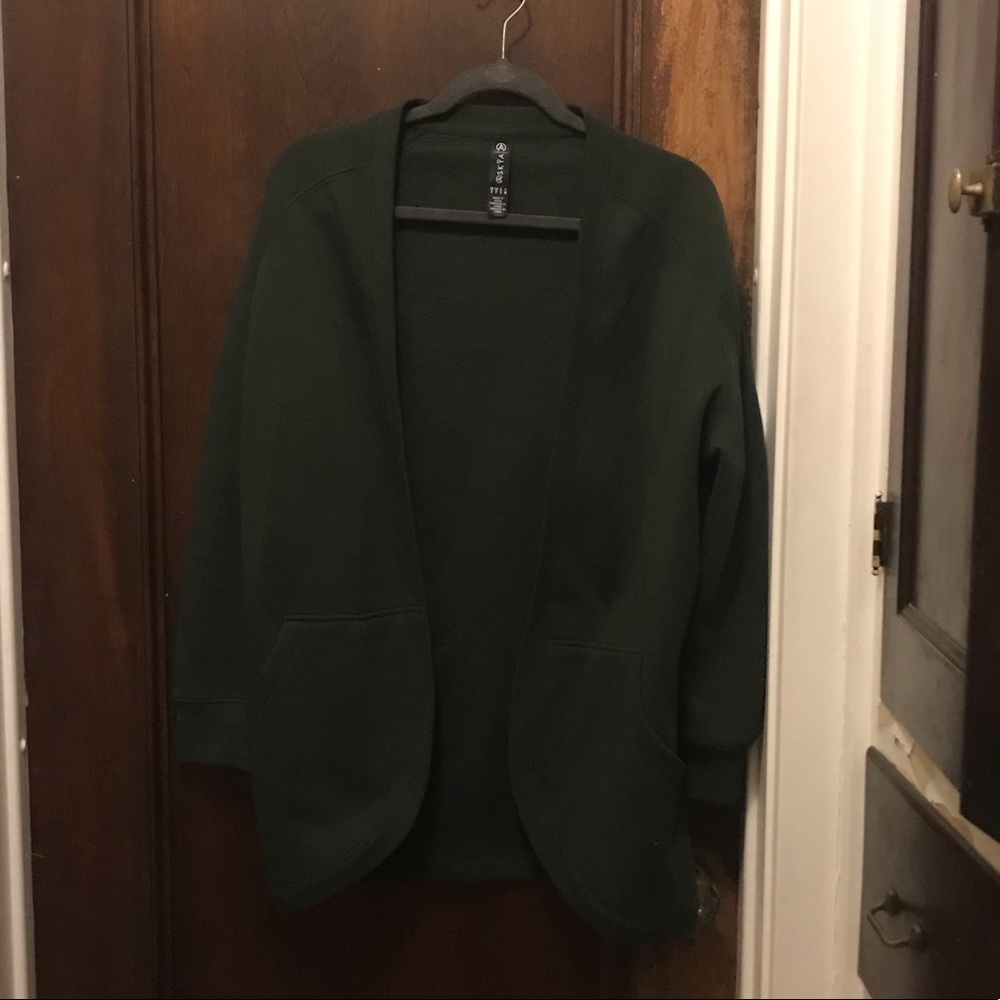 ASKYA open front cotton-blend cardigan